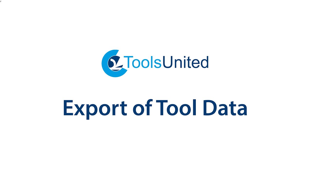 Export of Tool Data